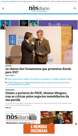 Galician News and Culture Newspaper screenshot