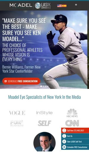 Moadel Eye Specialists of New York screenshot