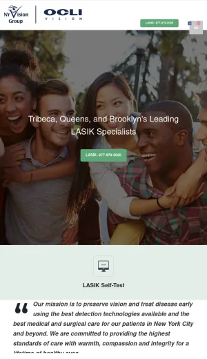 NY Vision Group New York Eye Care and Laser Vision Correction screenshot