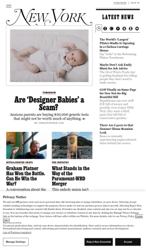 New York Magazine News and Culture screenshot