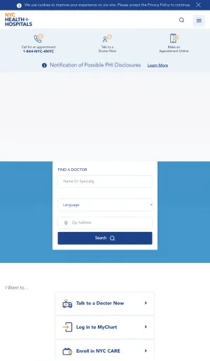 NYC Health and Hospitals screenshot