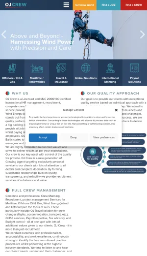 OJ Crew Maritime Recruitment and Crew Management Services screenshot