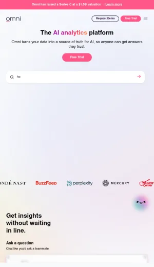 Omni Analytics AI Analytics Platform screenshot