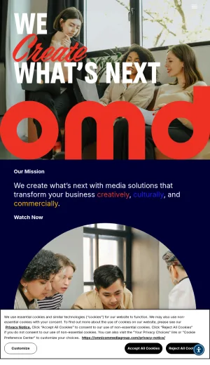 OMD Creative Media and Advertising Strategy screenshot