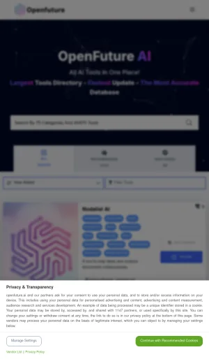 OpenFuture AI Tools Directory screenshot