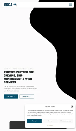 ORCA Crew Services for Maritime and Offshore Recruitment screenshot