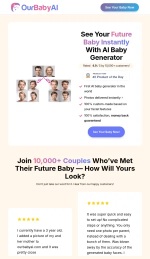 AI Baby Photo Generator from Parent Photos screenshot