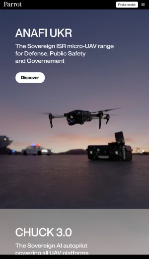 Parrot Professional Drones and Drone Solutions screenshot