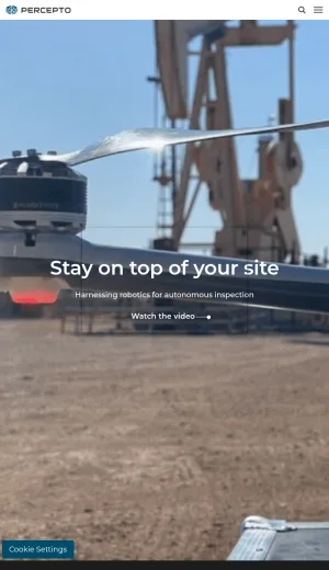 Percepto Autonomous Drone Inspection and Monitoring screenshot