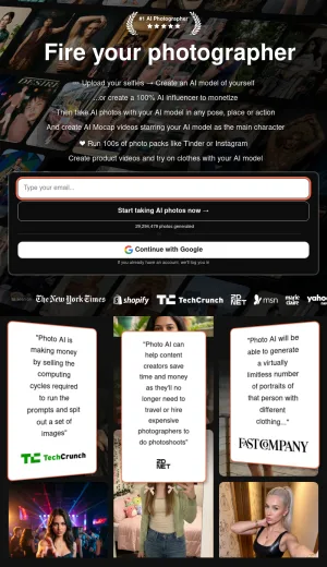 Photo AI for Photorealistic People Images and Videos screenshot