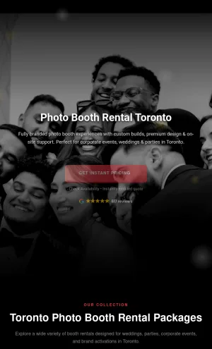 PhotoboothTO Toronto Photo Booth Rentals for Events screenshot