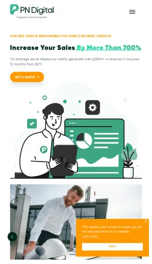 PN Digital SEO Agency London screenshot