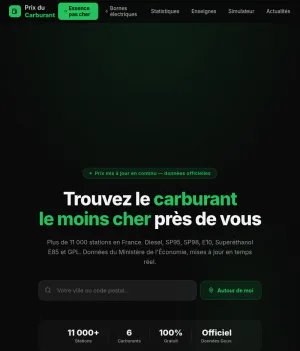 Real-Time Fuel Price Comparison in France screenshot