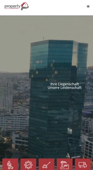 Property Passion AG Property and Facility Management in Zurich screenshot