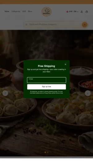 Eastern European Food Delivery and Pickup in Switzerland screenshot