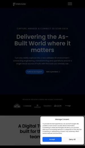 Prevu3D Enterprise 3D Digital Twin Platform screenshot