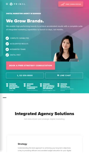 Primal Digital Marketing Agency in Bangkok screenshot