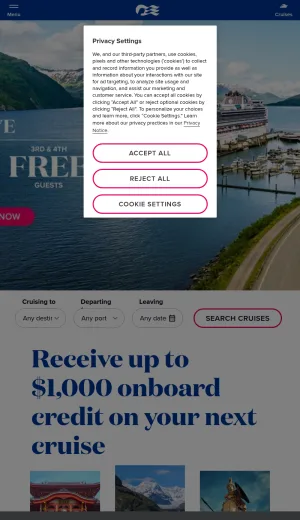 Princess Cruises: Cruise Vacations, Deals, and Booking screenshot