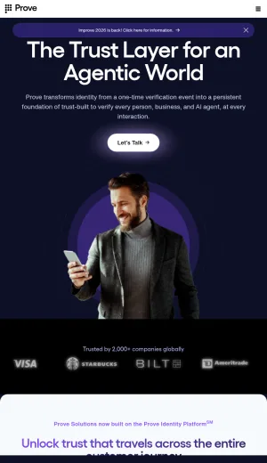 Prove Digital Identity Verification Platform screenshot