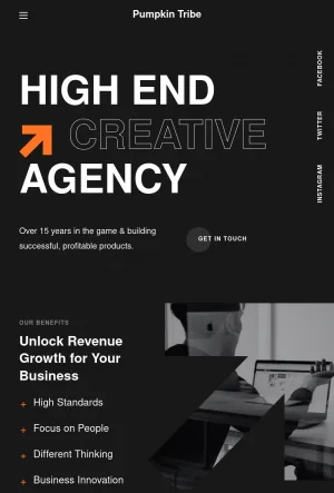 Pumpkin Tribe Creative Digital Marketing and Web Design Agency screenshot