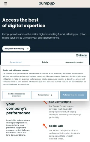 PumpUp Digital Marketing Agency screenshot