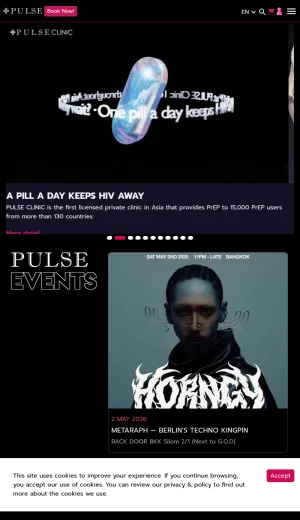 Pulse Clinic Sexual Health and Preventive Medicine Network screenshot