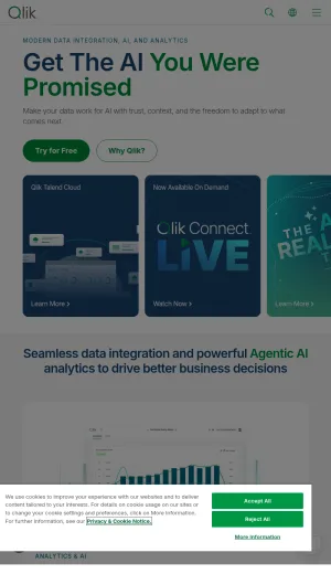 Qlik Data Integration and Analytics Software screenshot