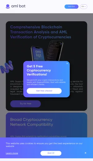 Quppy AML Bot for Blockchain Transaction Analysis screenshot