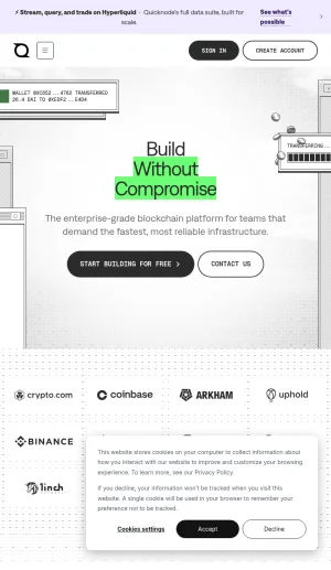 Quicknode Blockchain Infrastructure and Developer APIs screenshot