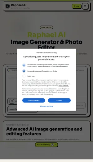 Raphael AI Image Generator and Photo Editor screenshot
