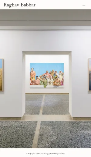 Raghav Babbar Contemporary Painting Portfolio screenshot