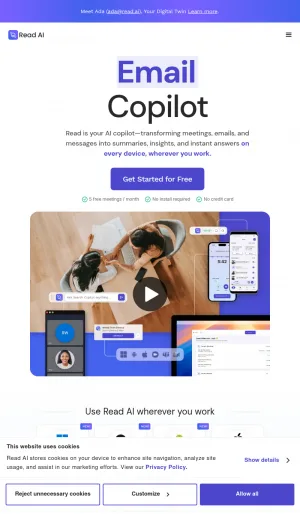 Read AI Meeting Copilot and Enterprise Search screenshot