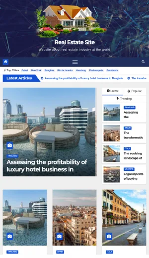 Global Real Estate Market and Property Buying Blog screenshot