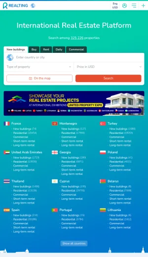 Realting International Overseas Property Listings and Services screenshot