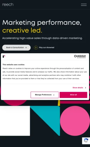 Reech Digital Marketing and Branding Agency screenshot