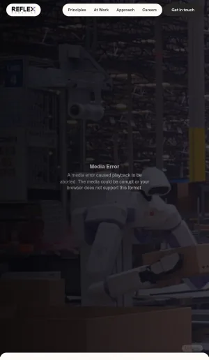 Reflex Robotics Humanoid Robots for Industrial Automation screenshot