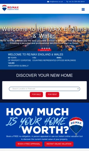 RE/MAX England and Wales Real Estate Services screenshot