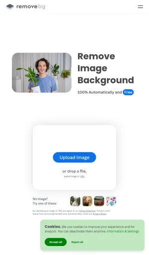 AI Background Removal and Image Editing screenshot