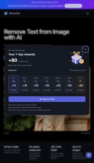 AI Text Removal Tool for Image Cleanup screenshot