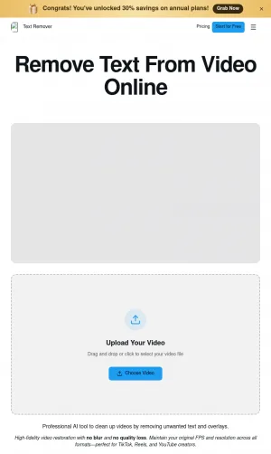AI Video Text and Watermark Remover screenshot