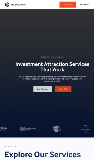 ResearchFDI Investment Attraction and Economic Development Consulting screenshot