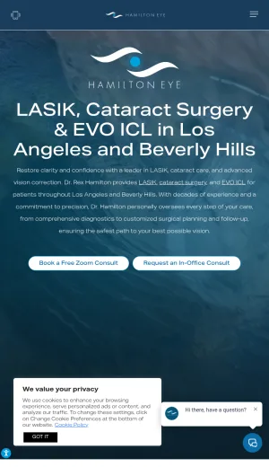 Hamilton Eye Institute LASIK and Vision Correction in Beverly Hills screenshot