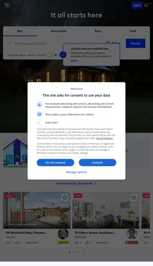 New Zealand Property Listings and Real Estate Search screenshot