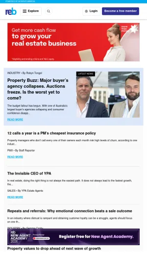 Real Estate Business News and Market Intelligence screenshot