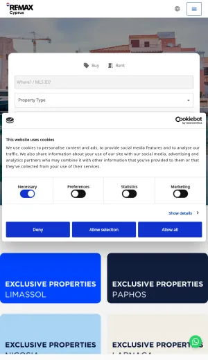 REMAX Cyprus Real Estate and Property Services screenshot