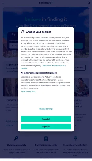 Rightmove UK Property Listings and Search screenshot