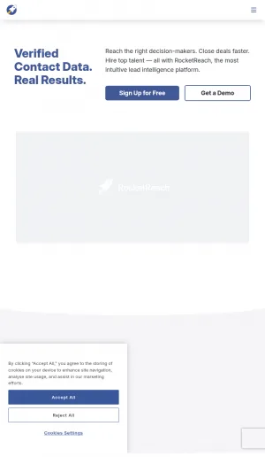 RocketReach Lead Intelligence and Contact Lookup screenshot