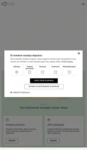 Rocket Science Baltics Digital Agency for WordPress, SEO, and Ads screenshot