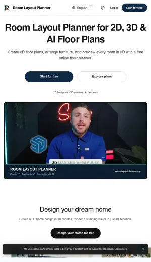 Room Layout Planner for 2D and 3D Floor Plans screenshot