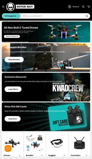Rotor Riot FPV Drones and Quadcopters Store screenshot